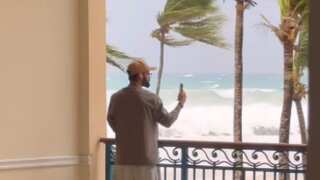 Virat Kohli video calls Anushka Sharma to show Barbados hurricane: Viral