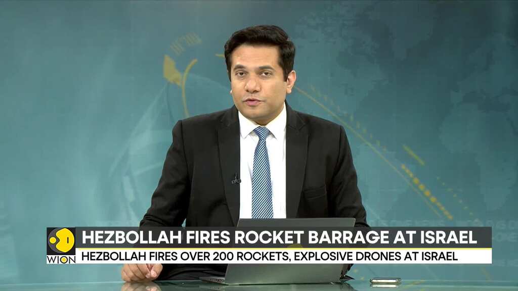 Israel vs Hezbollah Conflict: Hezbollah fires over 200 rockets, explosive drones at Israel