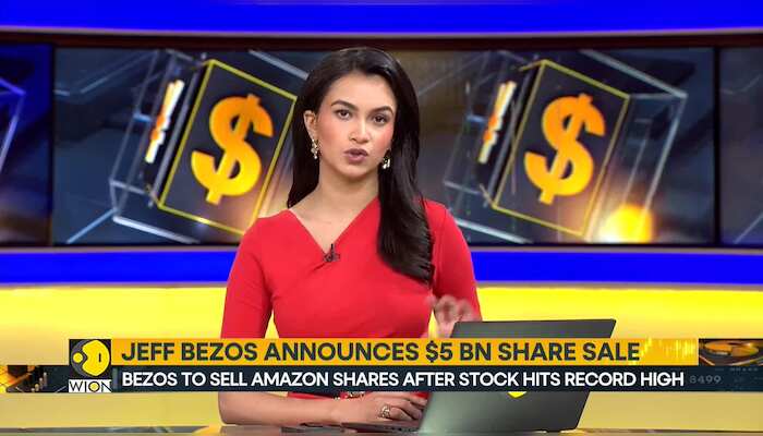 Bezos to sell Amazon shares after stock hits record high
