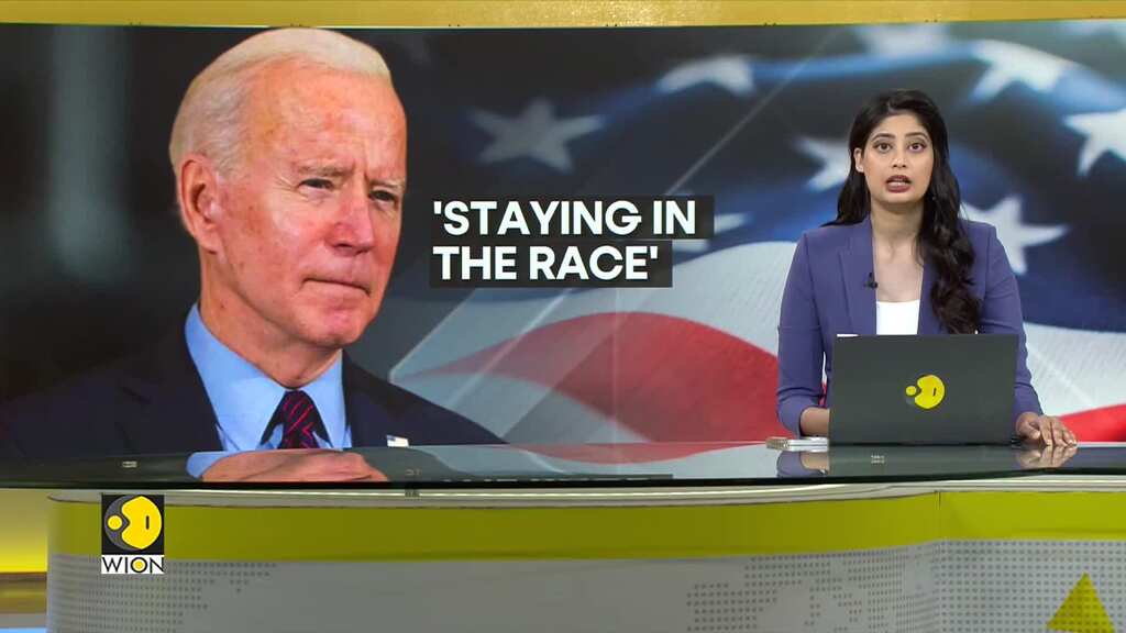 US: Joe Biden 'staying in the race'