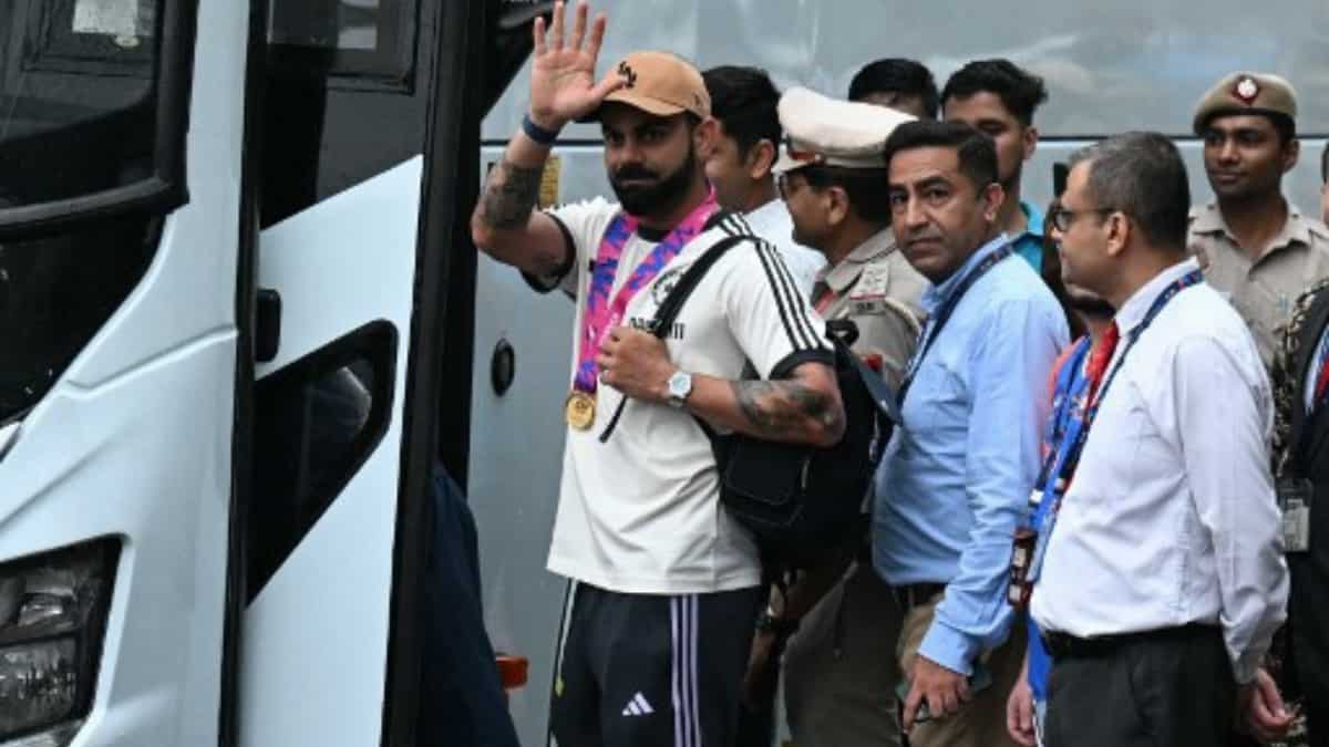 Rohit Sharma and co. return home, receive a hero's welcome in New Delhi