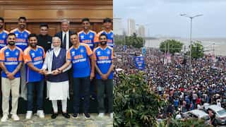 Team India Victory Parade: Rohit & Co arrive in Mumbai as fans throng Marine Drive
