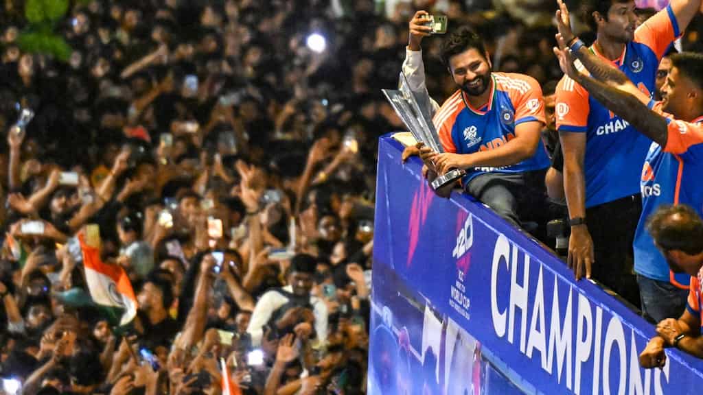 Team India Victory Parade: Mumbai crowd hails Rohit Sharma & Co as champions return home in grand ceremony