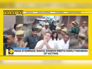 Hathras Stampede: Rahul Gandhi meets families of victims