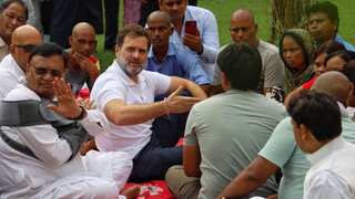 India stampede: Rahul Gandhi meets family members of victims