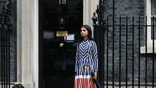 'Reminds of skeleton': Akshata Murty's dress steals show at Rishi Sunak's farewell speech