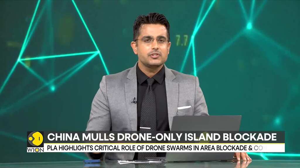 China-Taiwan tensions: PLA releases study on blockade on an island using drones alone