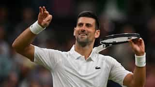 Wimbledon: Djokovic reaches fourth round after centre court erupts to celebrate England’s Euro win - WATCH