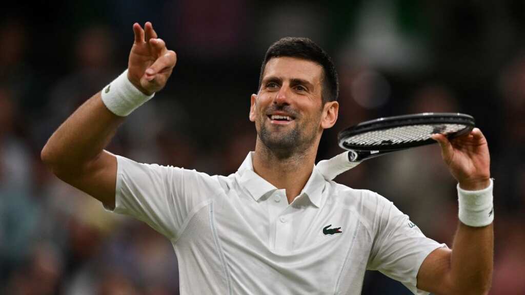 Wimbledon: Djokovic reaches fourth round after centre court erupts to celebrate England’s Euro win - WATCH