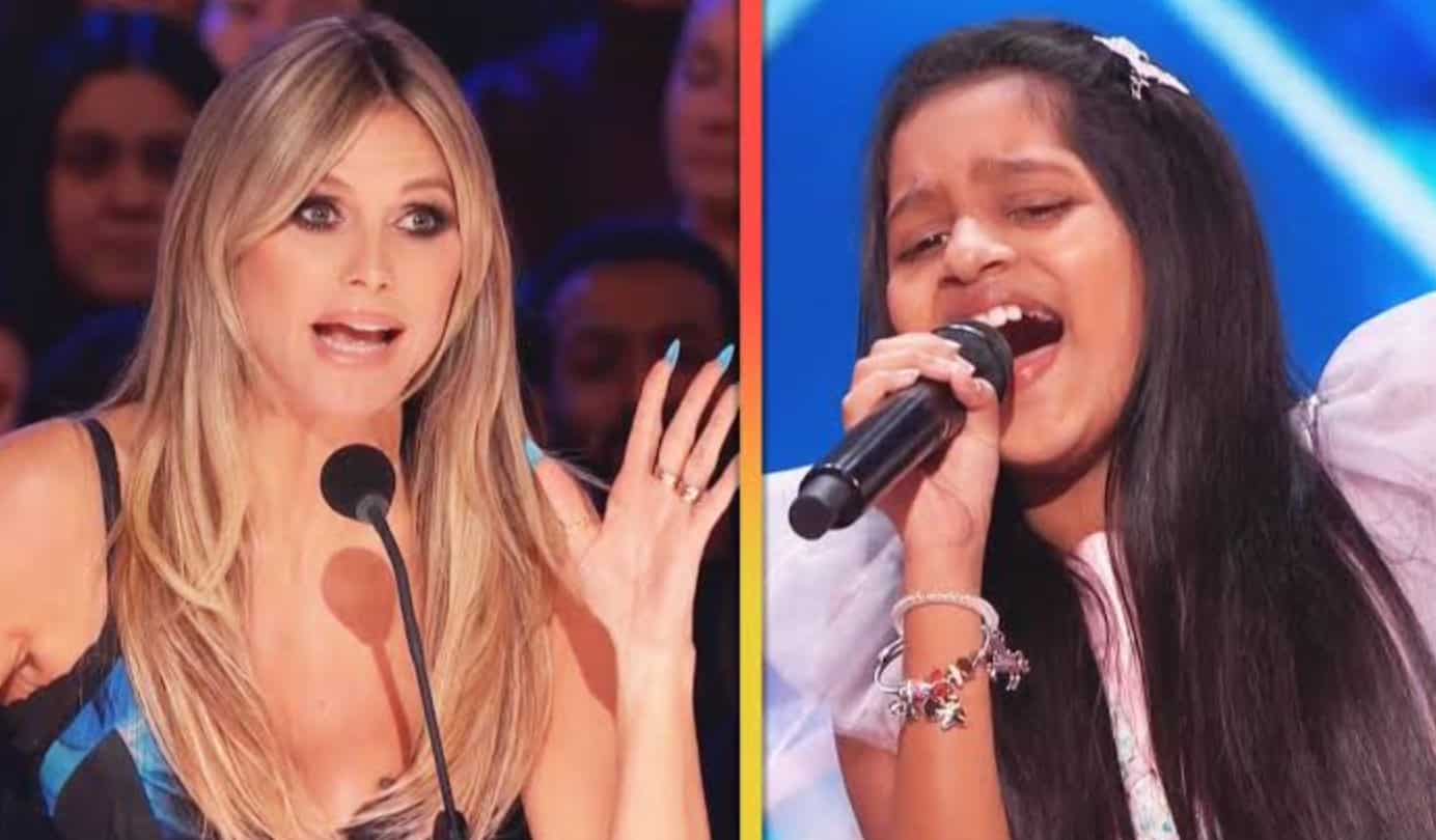 America’s Got Talent: Heidi Klum hits golden buzzer for 9-year-old Indian-origin sensation, hugs her