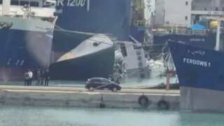 Iranian Navy’s Sahand warship capsizes in dramatic port accident; two sailors confirmed dead