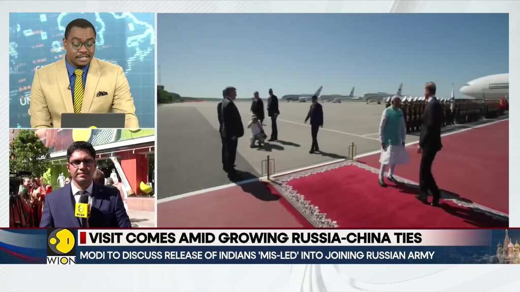 PM Modi's Russia visit: PM Modi lands in Moscow, to hold talks with Russian President Putin