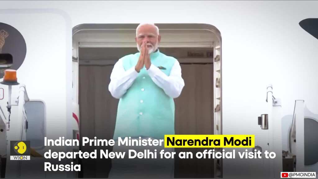 PM Modi's Russia visit: Indian PM departs to Moscow for bilateral talks with Putin