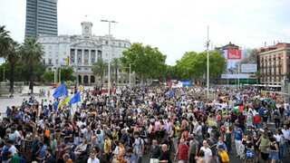 Thousands take to streets in Spain to protest against mass tourism