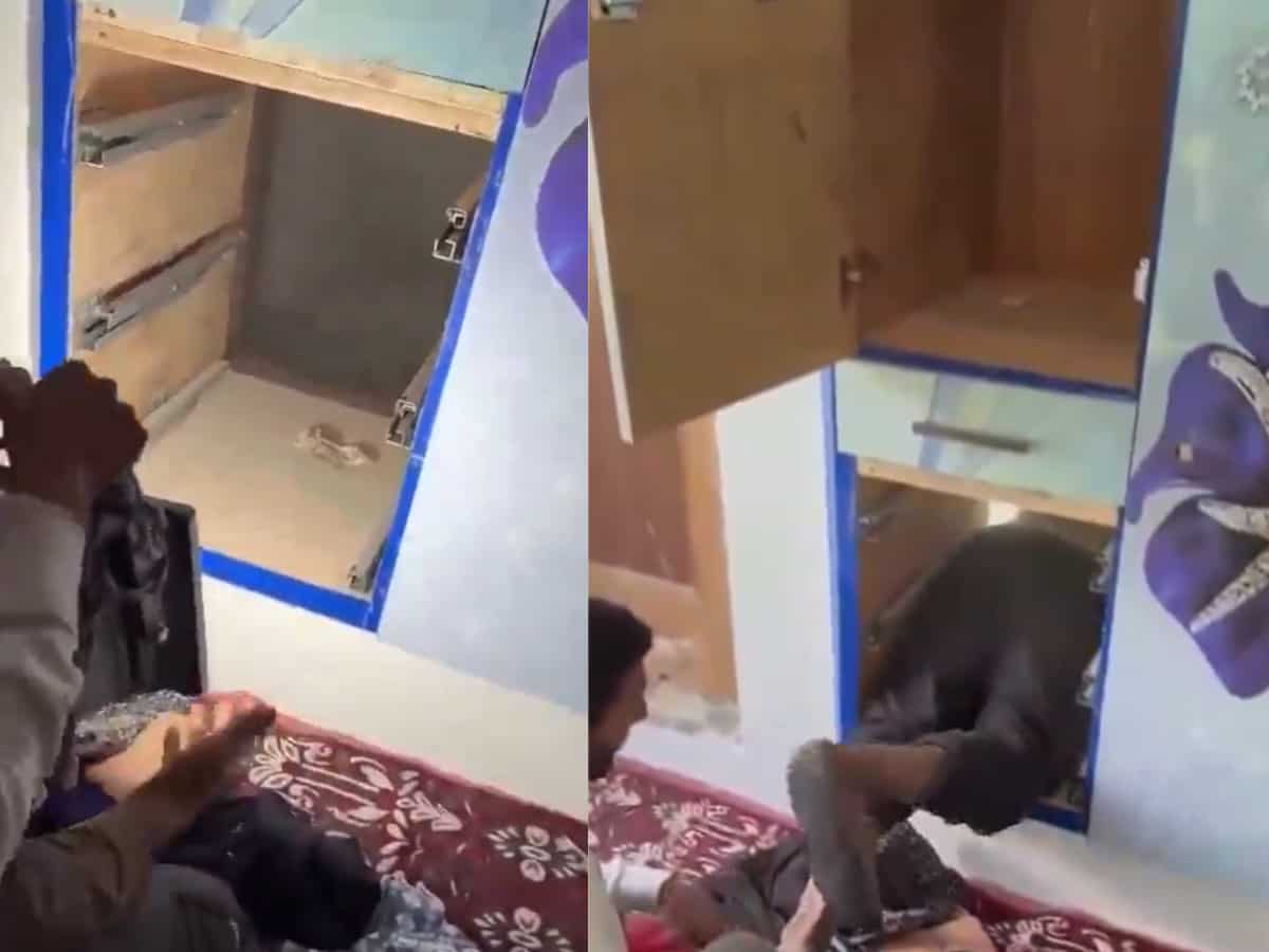 Kulgam: Four terrorists killed in South Kashmir were hiding in ‘bunker’ behind a wardrobe | Video Kulgam: Four terrorists killed in South Kashmir were hiding in ‘bunker’ behind a wardrobe | Video