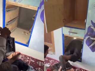 Kulgam: Four terrorists killed in South Kashmir were hiding in ‘bunker’ behind a wardrobe | Video