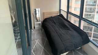 Balcony available for rent in Sydney for $969 (Rs 54,000). Check out the mirror!