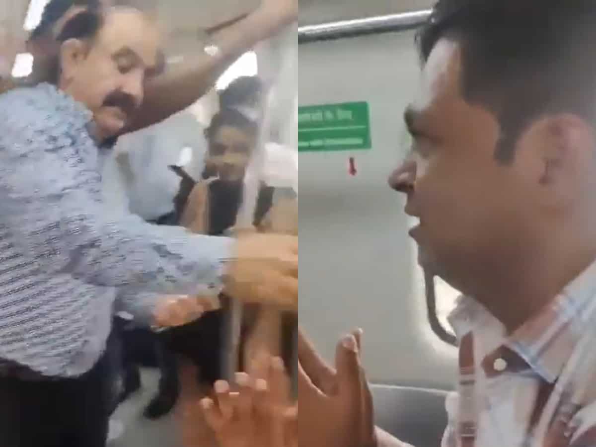 Passenger thrashes man caught stealing purse on Delhi Metro, internet divided after video goes viral