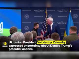 Ukraine's Zelensky says can't predict Trump's actions if elected