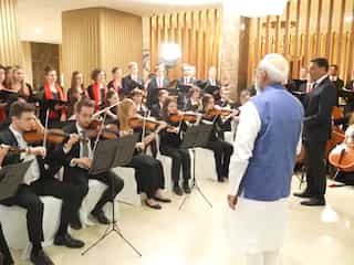 Watch | Austrian artists perform 'Vande Mataram' upon PM Modi's arrival in Vienna