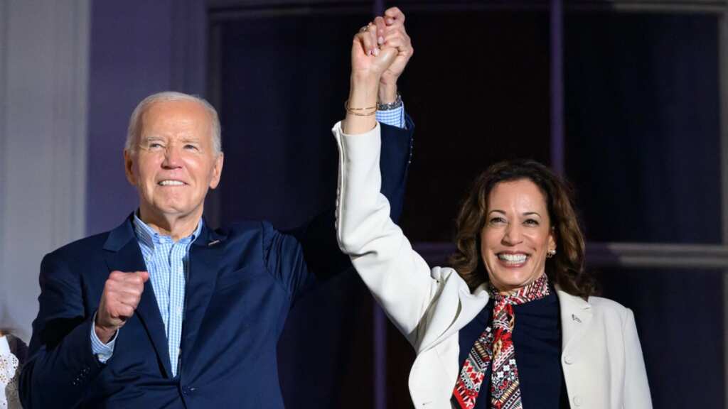 Joe Biden endorses Kamala Harris as Democrat presidential nominee