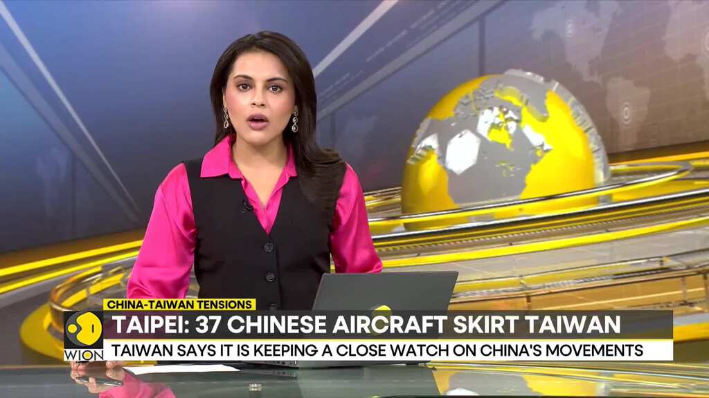 Taiwan: 36 Chinese aircraft cross Taiwan strait, country says 'keeping watch on China's movements'