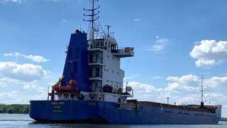 Ukraine 'seizes' cargo ship that was used to export grain from Crimea