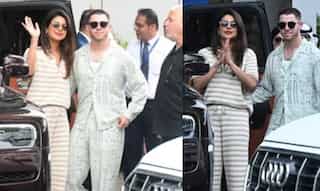 Priyanka Chopra, Nick Jonas arrive in Mumbai for Indian billionaire son's wedding