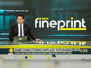 Over 4,500 people displaced from their homes in Cape Town