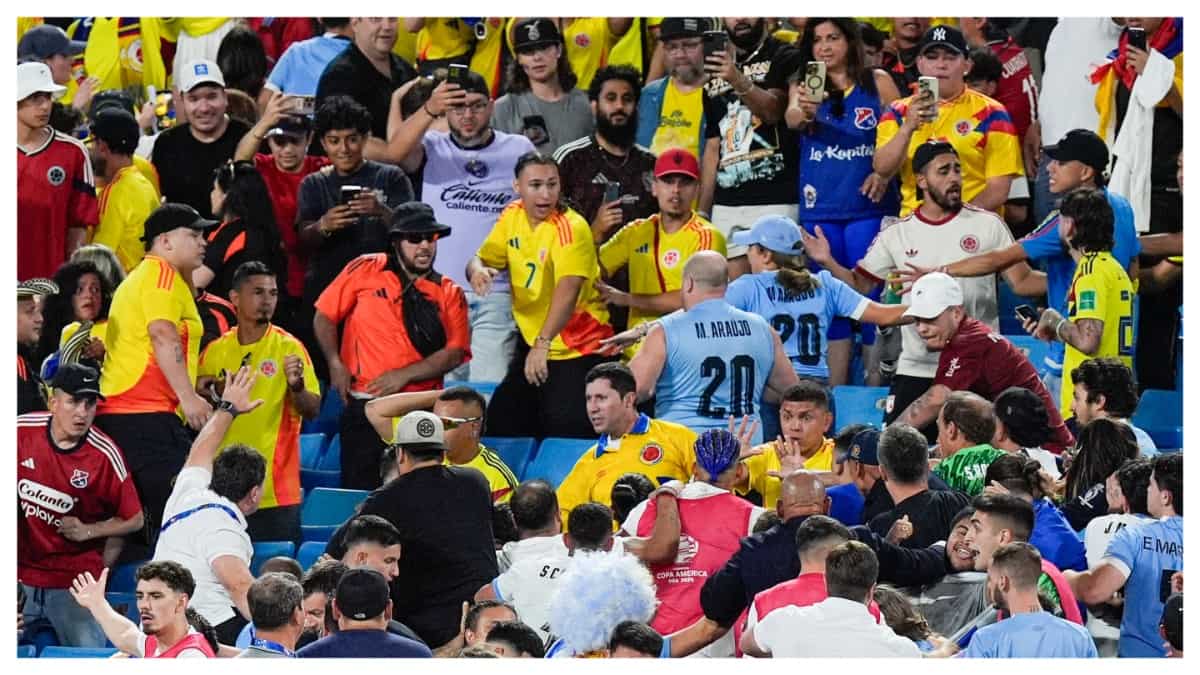 CONMEBOL opens investigation for 'unacceptable' brawl after Colombia vs Uruguay Copa America semifinal