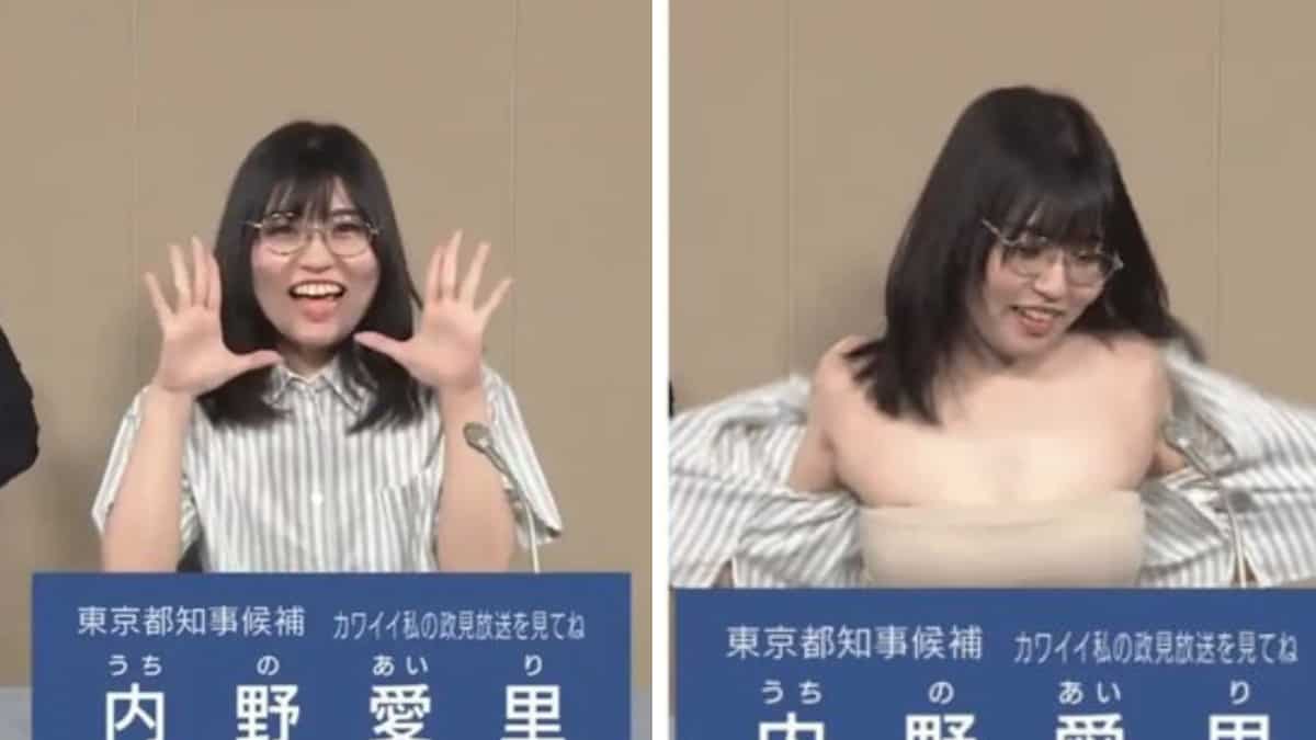 Japan's election candidate takes off her shirt in video to appeal for votes, asks if she is 'sexy' Japan's election candidate takes off her shirt in video to appeal for votes, asks if she is 'sexy'