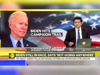'I am running and we're going to win,' Biden says as his campaign struggles