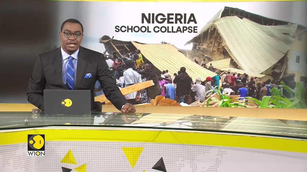 Nigeria school collapse kills at least 22 students, more than 100 people trapped in rubble