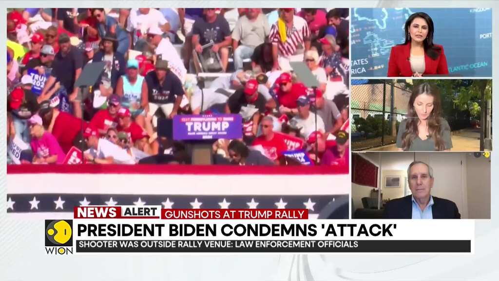 Trump rally shooting: Trump rushed off stage by Secret Service after shots fired at rally