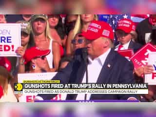 Trump rally shooting : Ex-US President Donald Trump shot | Rushed off-stage and safe