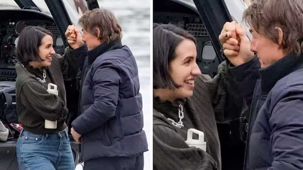 Tom Cruise takes singer Victoria Canal and her brother on helicopter ride