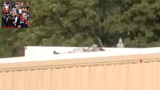 VIDEO: Footage shows alleged Donald Trump shooter lying dead on roof