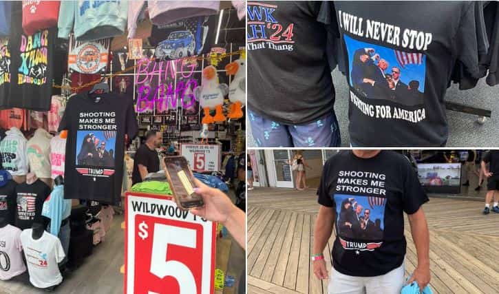 'Fight, fight fight,' Trump attack T-shirts put up for sale in China within hours