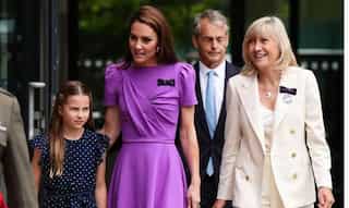 Kate Middleton and Princess Charlotte make stylish appearance at Wimbledon men's final