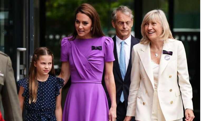 Kate Middleton and Princess Charlotte make stylish appearance at Wimbledon men's final