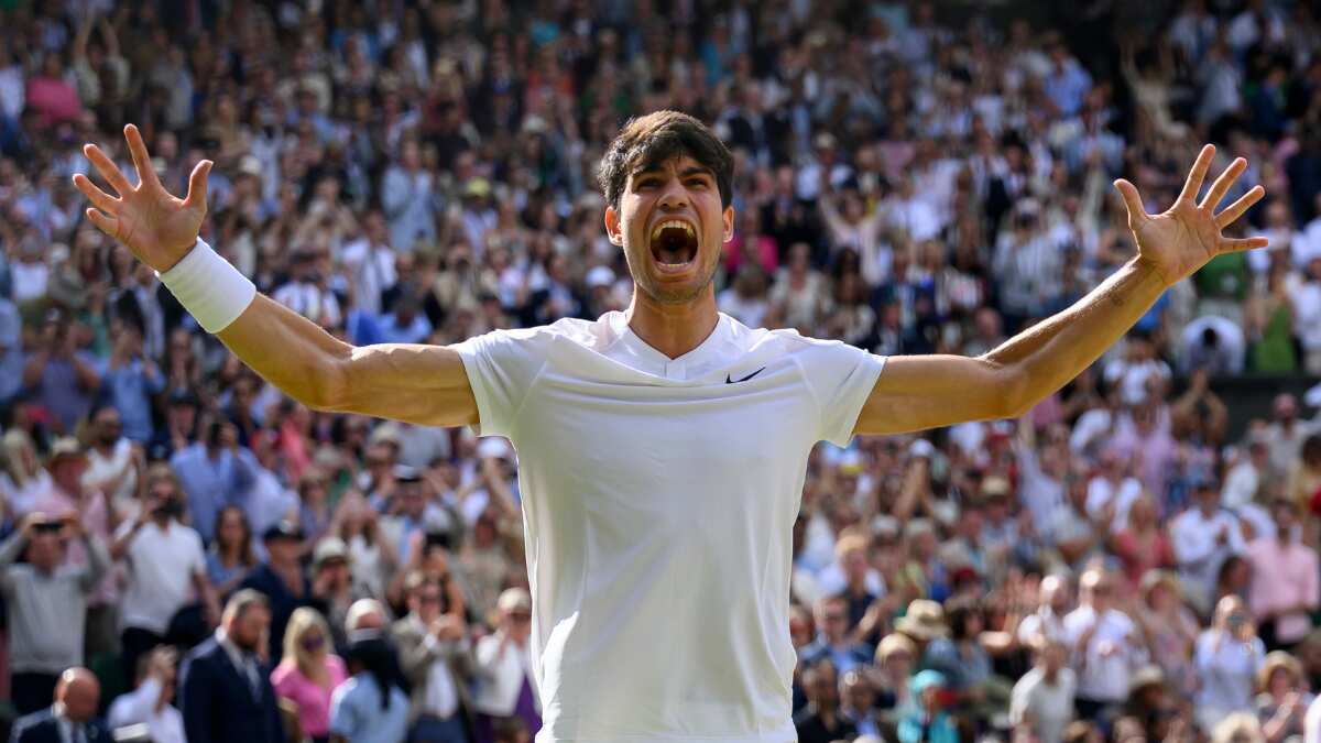 Wimbledon 2024: Carlos Alcaraz beats Novak Djokovic in straight sets to defend title