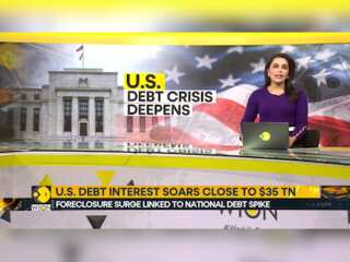 US Debt interest soars close to $35 trillion