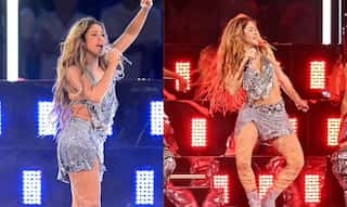 Shakira dazzles in silver during her performance at Copa America halftime show