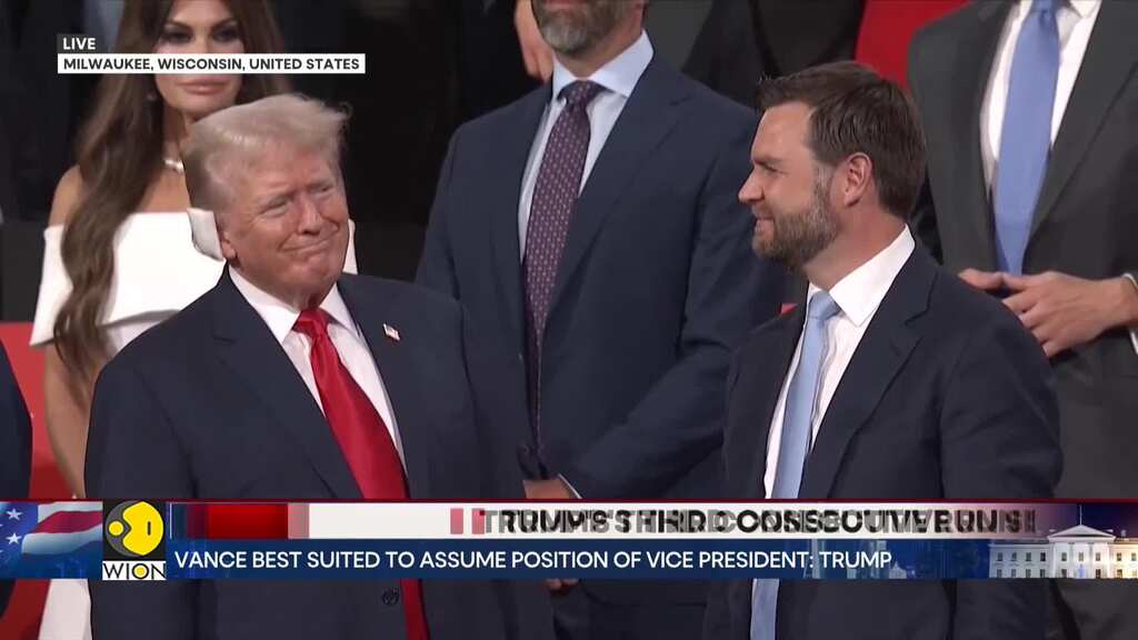 US Elections: Donald Trump nominated Republican Nominee, picks JD Vance as VP
