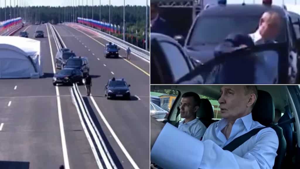 Video: Vladimir Putin drives car without wearing bulletproof vest days after Trump's assassination bid