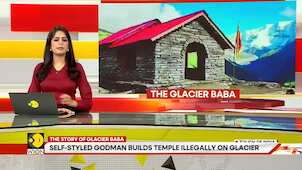 The 'Godman' who lives on a glacier, illegally