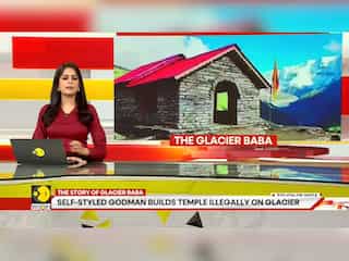 The 'Godman' who lives on a glacier, illegally