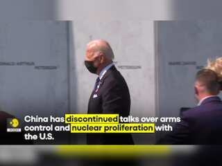 Why has China suspended talks on arms control & nuclear proliferation with the US?