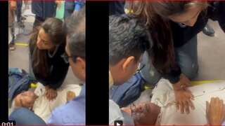 Video: Woman gives CPR, resuscitates elderly man at Delhi airport after he suffers heart attack