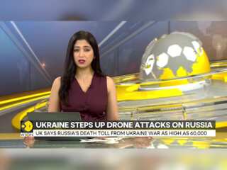UK says Russia's death toll from Ukraine war as high as 60,000 as Ukraine launches drone attack
